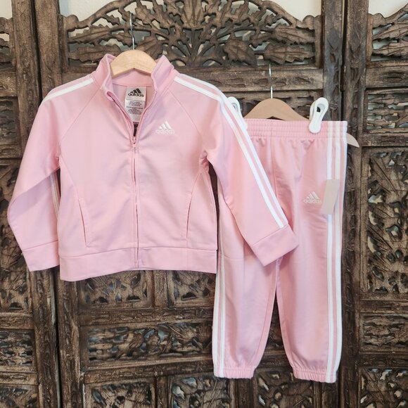 Adidas Tracksuits, Pink, Size 2T, NWT - Picture 1 of 6